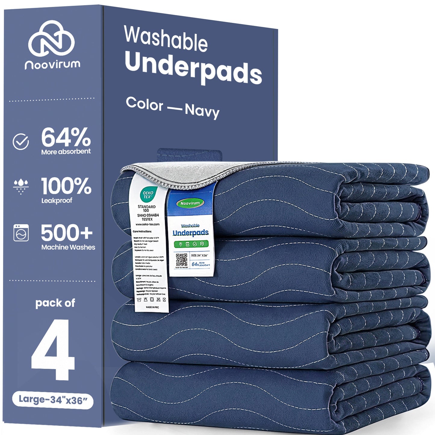 Washable Underpads ,Reusable Incontinence Pads for Kids, Adults, Elderly, Pets - Waterproof Protective Pad for Bed, Couch, Sofa, Furniture, Floor