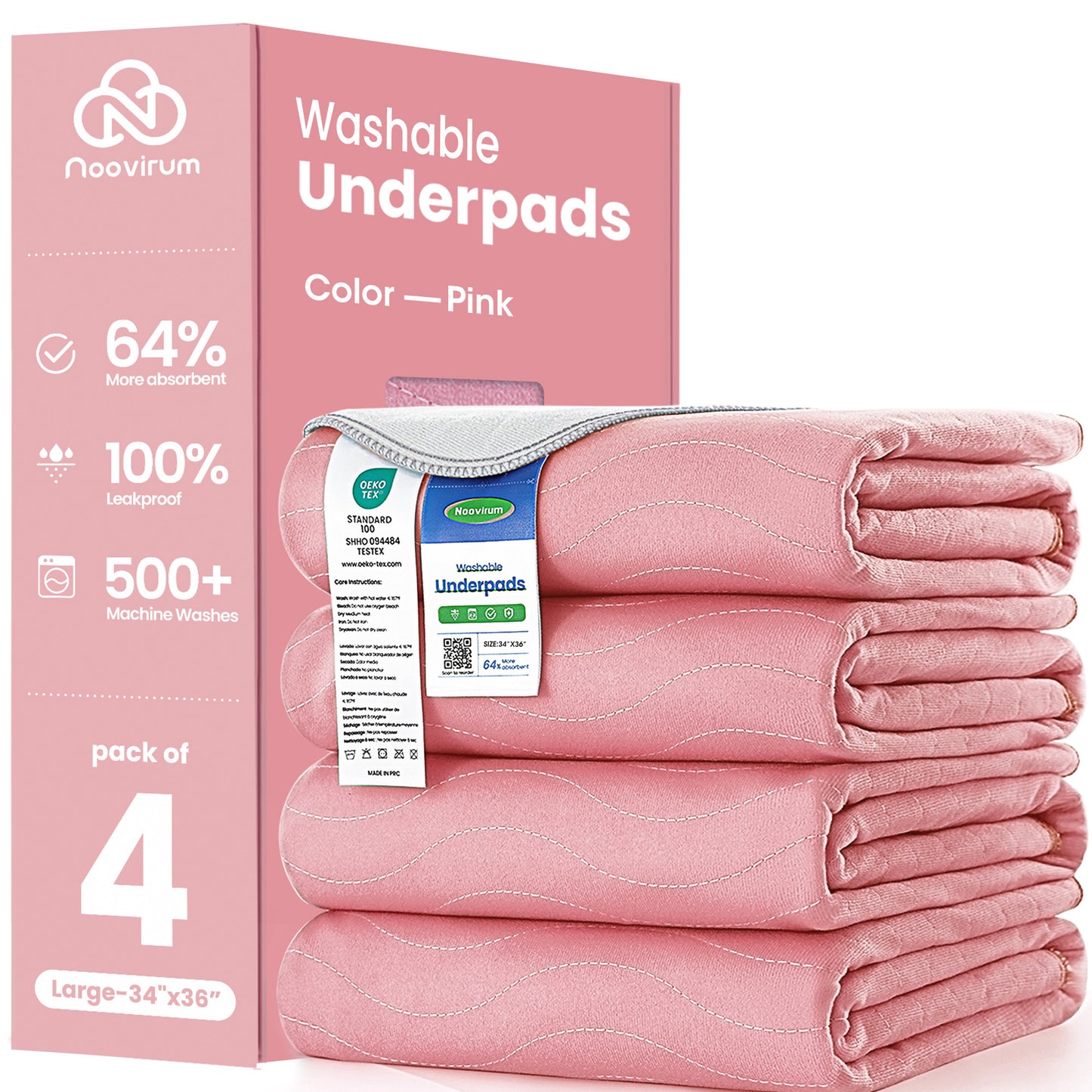Washable Underpads ,Reusable Incontinence Pads for Kids, Adults, Elderly, Pets - Waterproof Protective Pad for Bed, Couch, Sofa, Furniture, Floor