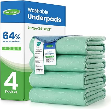 Washable Underpads ,Reusable Incontinence Pads for Kids, Adults, Elderly, Pets - Waterproof Protective Pad for Bed, Couch, Sofa, Furniture, Floor