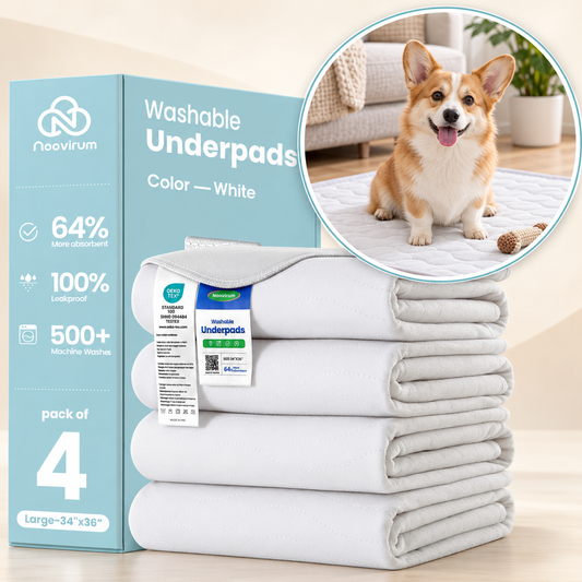 White Washable Pet Pads for Dogs