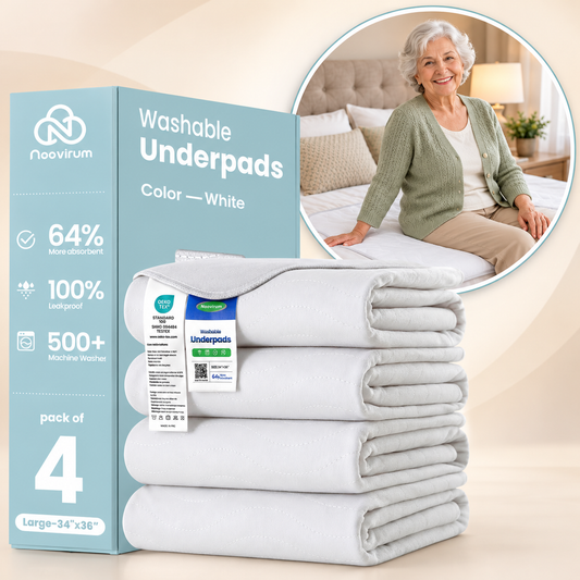 White Washable Underpads for Adults & Seniors