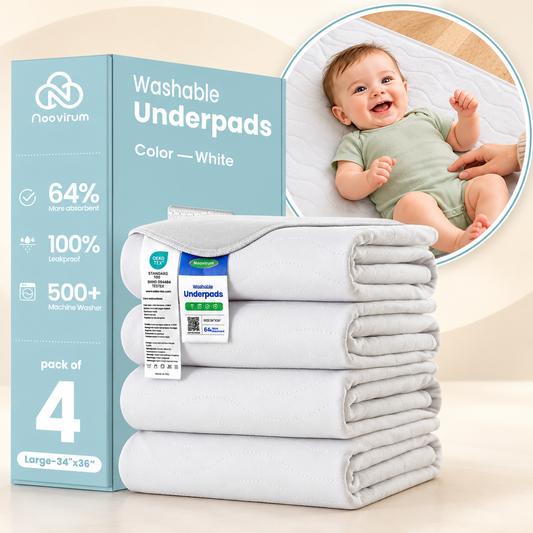 White Washable Bed Pads for Kids